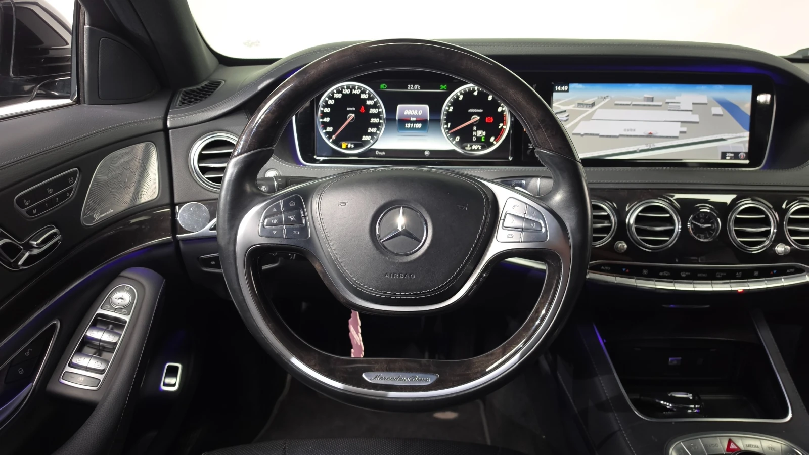 Mercedes-Benz S 400  LONG / ОБДУХВАНЕ / DISTRONIC / 360 / AIRMATIC , снимка 6 - Автомобили и джипове - 55396173