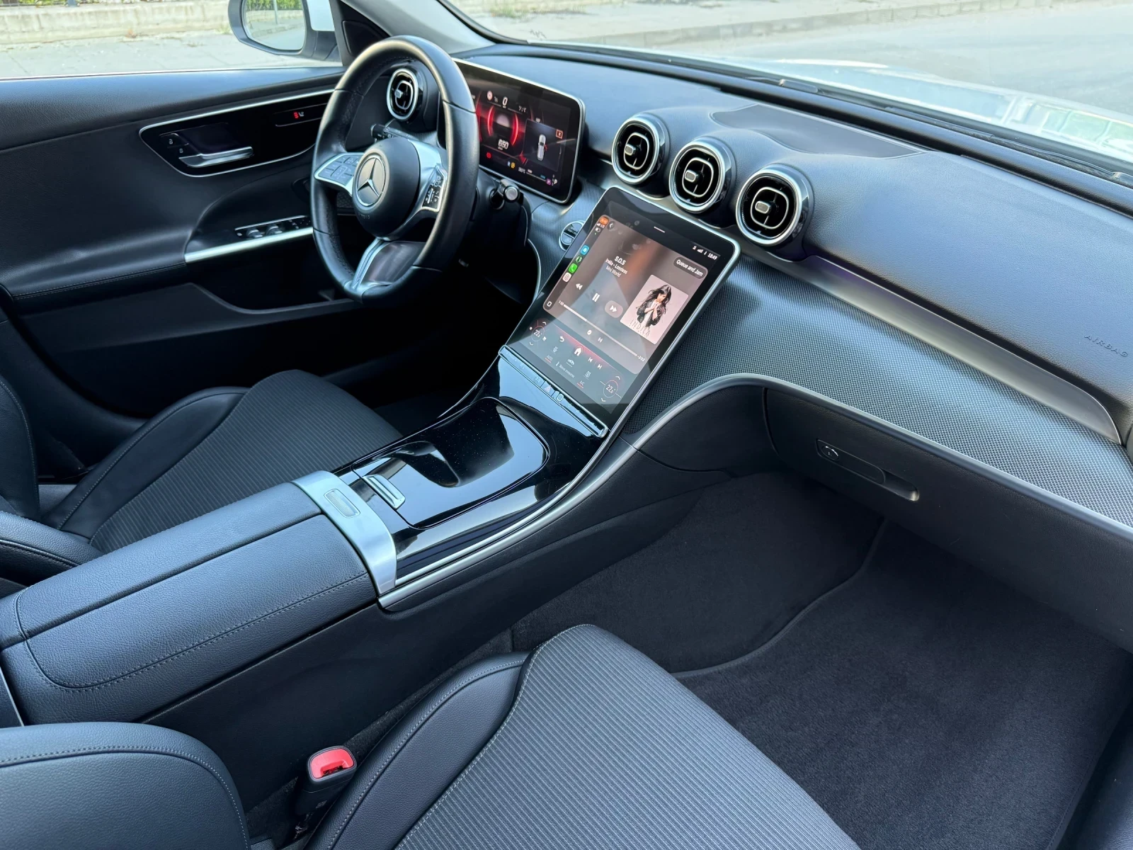 Mercedes-Benz C 200 EQPOWER/DIGITAL/9G-TRONIC/ПОДГРЕВ/КАМЕРА/FULL-LED/, снимка 9 - Автомобили и джипове - 55900542