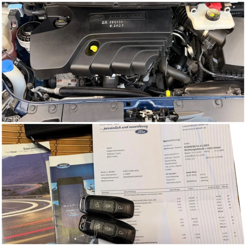 Ford S-Max 2.0tdci150ks EURO6, снимка 15 - Автомобили и джипове - 52047297