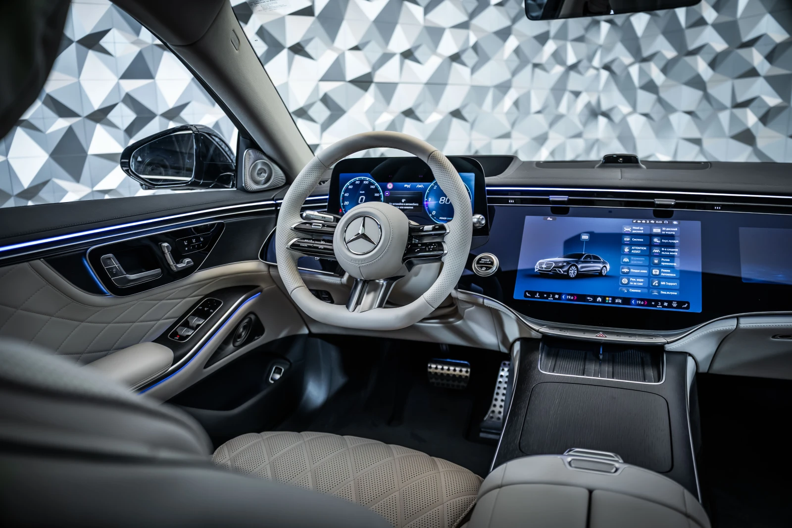 Mercedes-Benz S 450 d L 4M AMG* Pano* Burm* 360, снимка 10 - Автомобили и джипове - 55727362