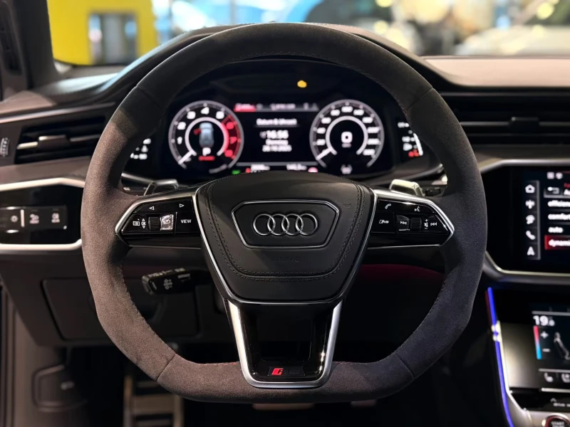 Audi Rs6 AVANT/630HP/PERF./360/MATRIX/MEMO/B&O/HUD/745g, снимка 10 - Автомобили и джипове - 53323021