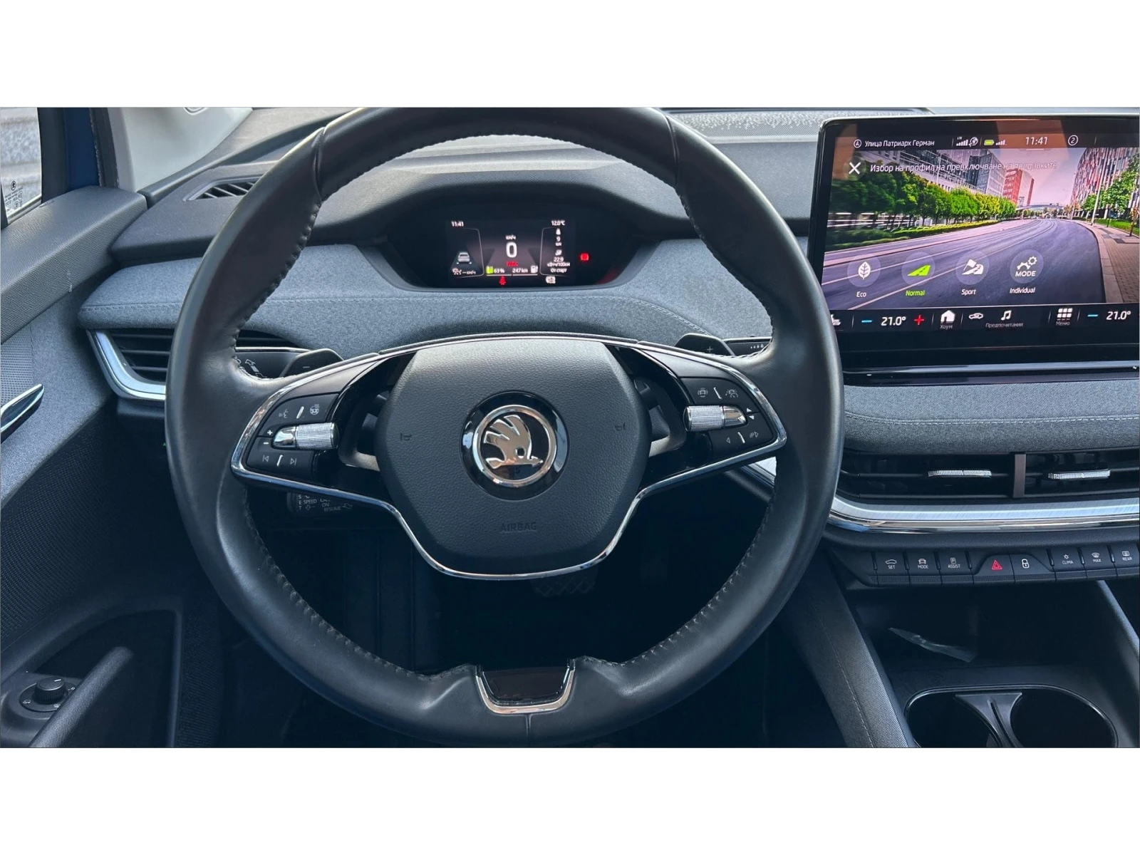 Skoda Enyaq iV80 ТЕРМОПОМПА, Месечна вноска от 350  , снимка 14 - Автомобили и джипове - 55123837