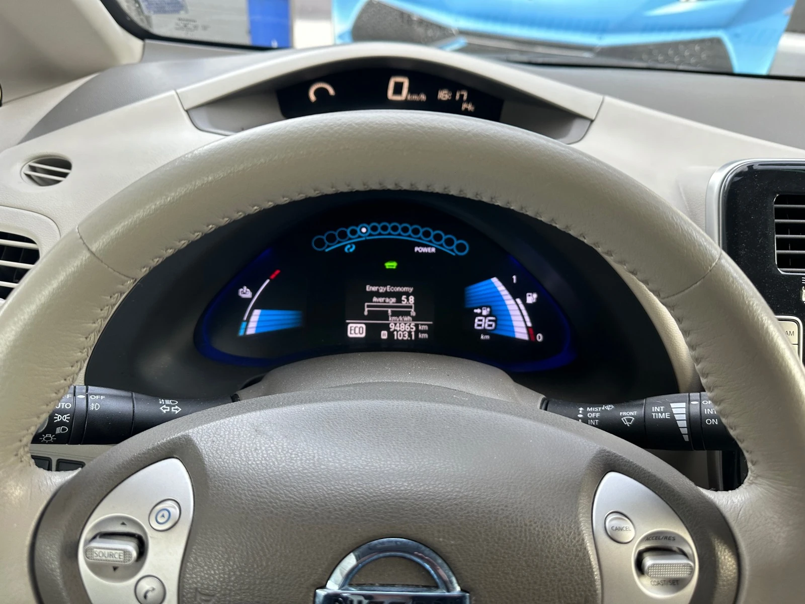 Nissan Leaf  SL-FULL-ПОДГРЕВ ВОЛАН И СЕДАЛКИ - изображение 5