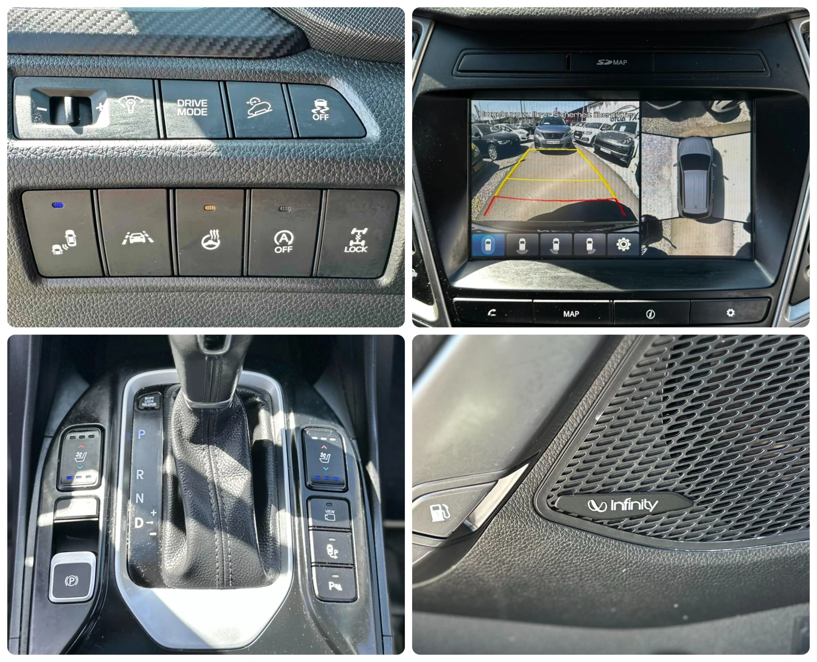 Hyundai Santa fe 2.2CRDI 200HP 4WD PANO 360'CAM ОБДУХВАНЕ FULL, снимка 13 - Автомобили и джипове - 54226414