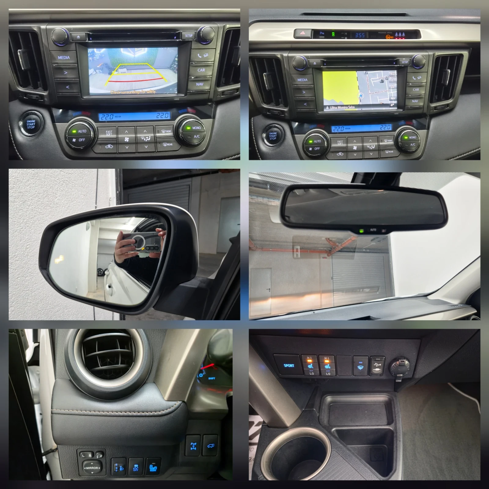 Toyota Rav4 2.0 i KEYLESS 4X4 151PS STYLE MAN 6 SPEED 8 ГУМИ , снимка 15 - Автомобили и джипове - 55420297