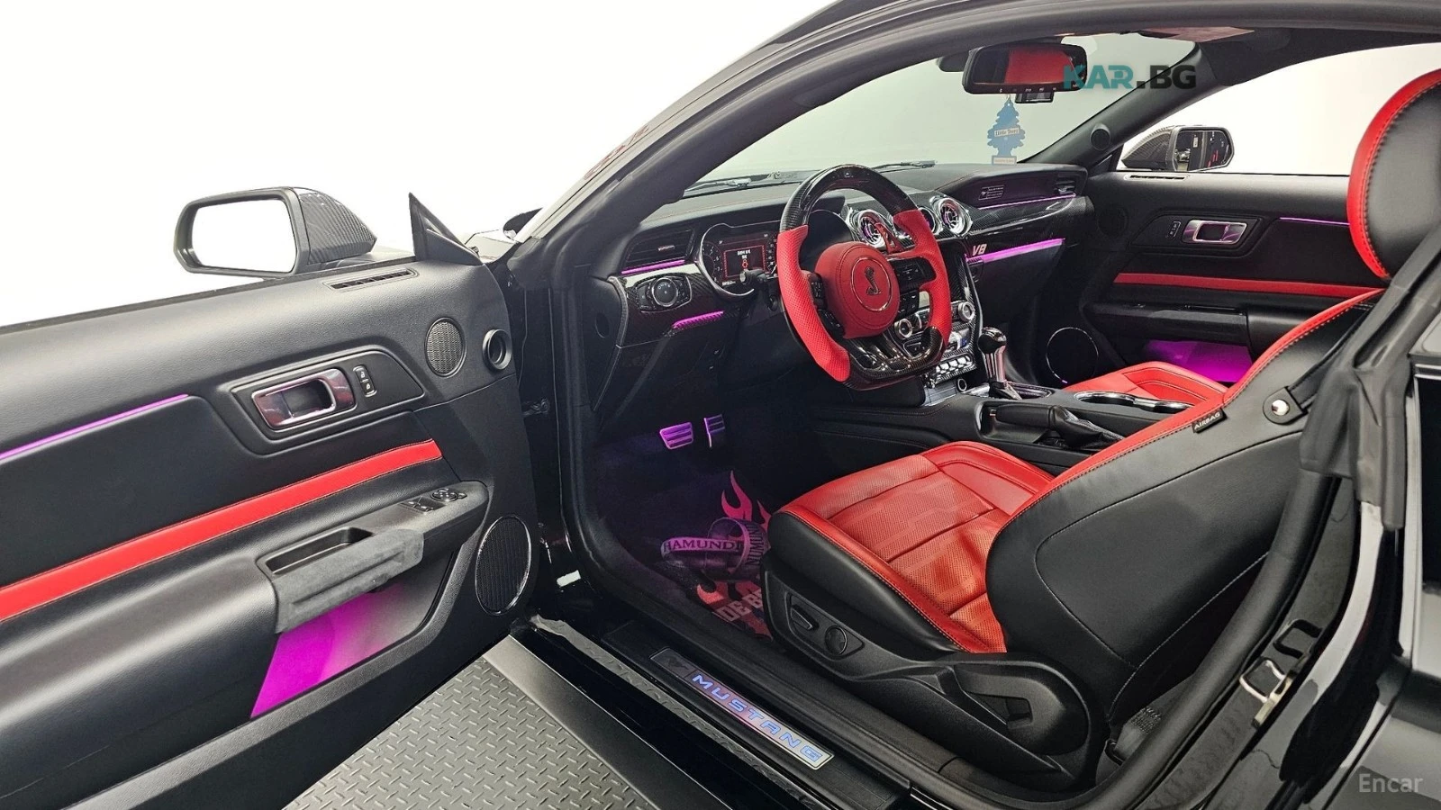 Ford Mustang GT* 5.0* V8* CARBON* ПОДГРЕВ* ОБДУХВАНЕ* 360* , снимка 8 - Автомобили и джипове - 54934228