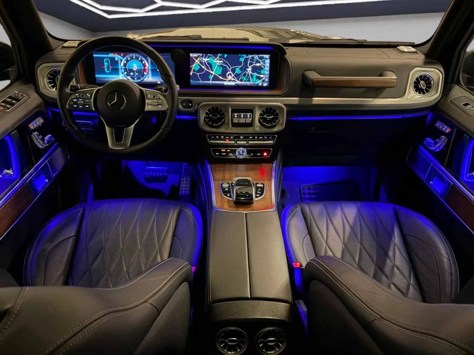Mercedes-Benz G 500 AMG-PACKET DESIGNO BURMESTER FULL GERMANY, снимка 12 - Автомобили и джипове - 55830326