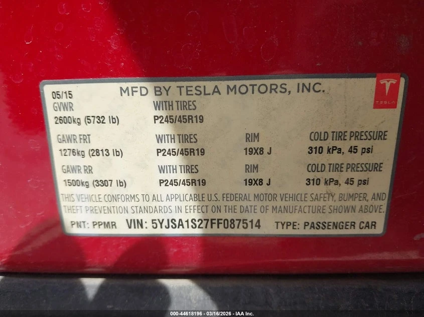 Tesla Model S 70D/85D/P85D, снимка 9 - Автомобили и джипове - 54403672