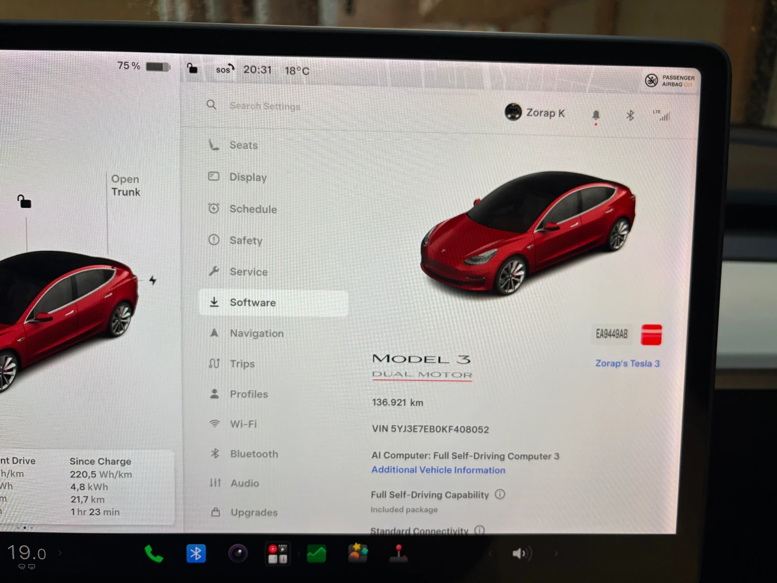 Tesla Model 3 Performance , снимка 11 - Автомобили и джипове - 55073975