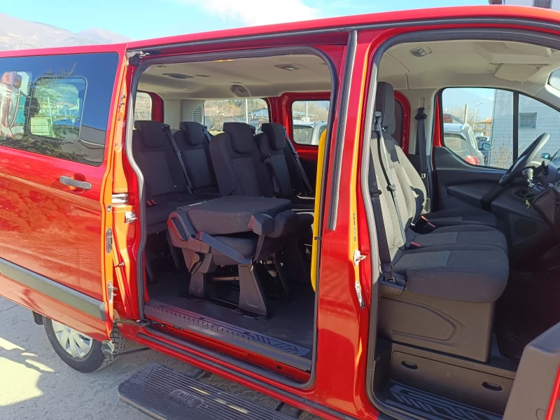 Ford Transit Custom 2.2tdci 9места КЛИМА, снимка 7 - Бусове и автобуси - 48598899