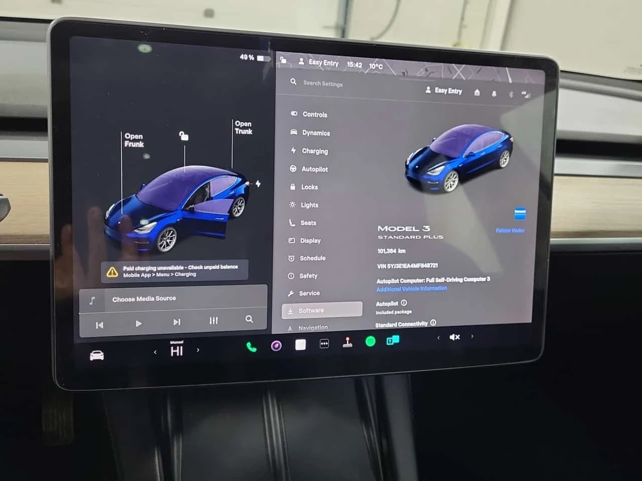 Tesla Model 3 * Standard Range * PANO* KEYLESS* ПОДГРЕВ* NAVI* , снимка 8 - Автомобили и джипове - 54001847