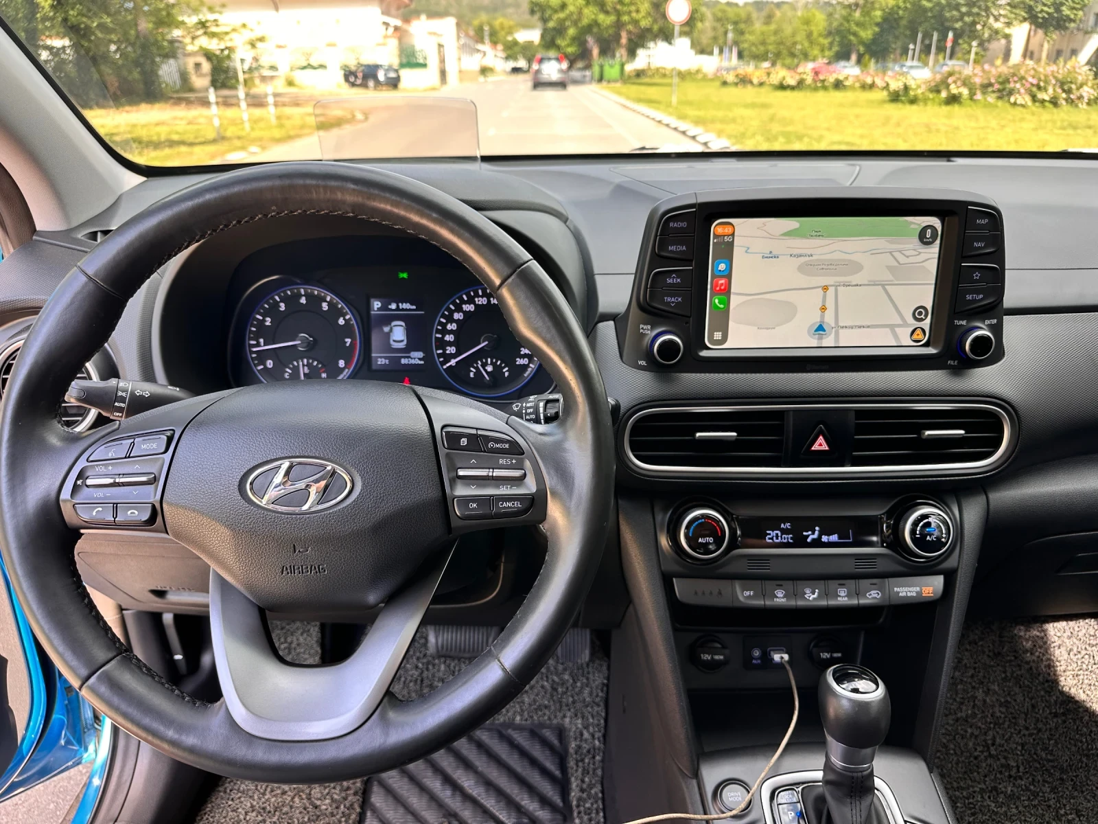 Hyundai Kona 1.6T | АВТОМАТ | ТОП ОБОРУДВАНЕ | 88, 000 км, снимка 12 - Автомобили и джипове - 54826318