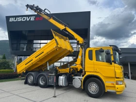 Scania P 320 Самосвал+ Кран Hiab 166 ES-5 HIDUO