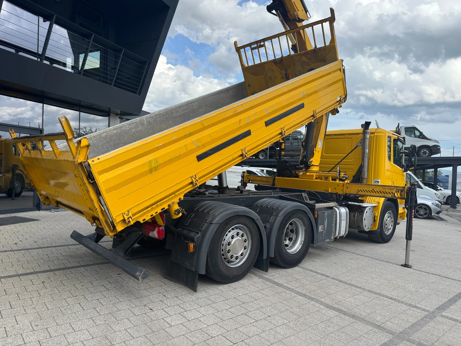 Scania P 320 Самосвал+ Кран Hiab 166 ES-5 HIDUO - изображение 3
