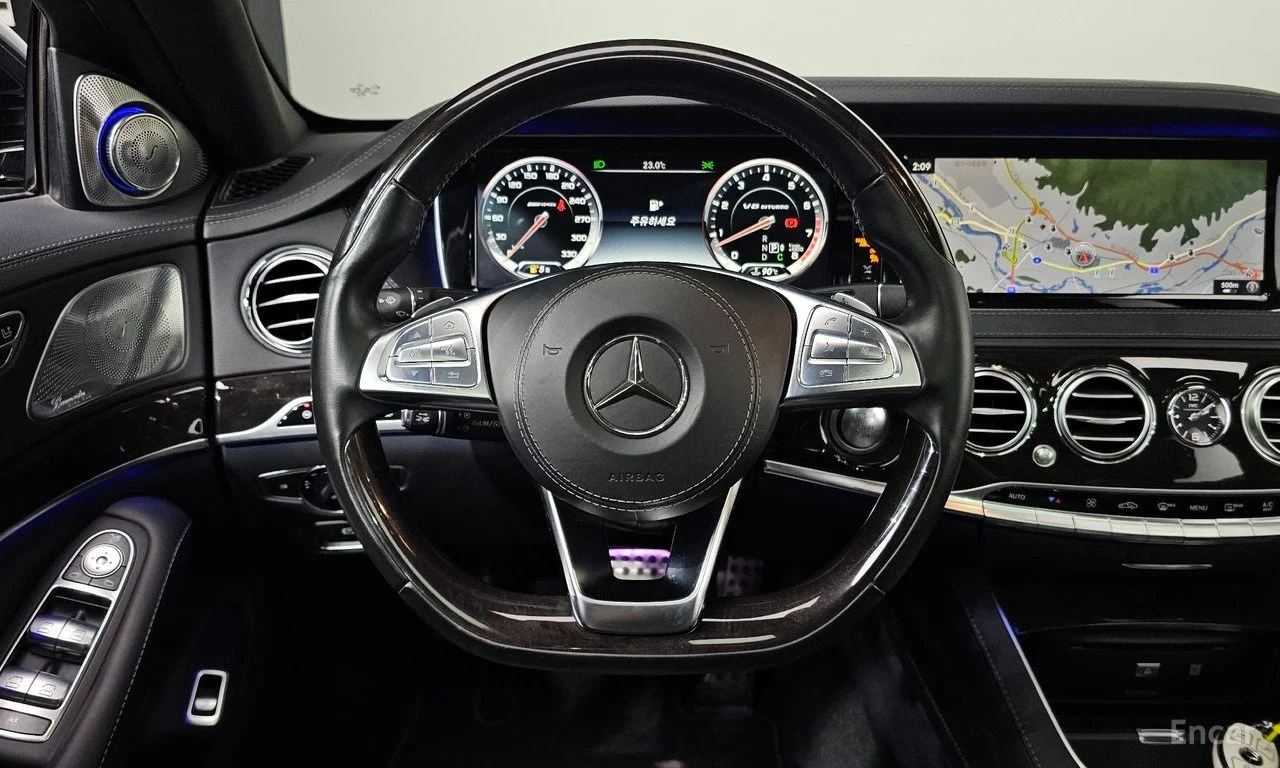 Mercedes-Benz S 63 AMG 4MATIC* V8 BITURBO* 360 КАМЕРА , снимка 4 - Автомобили и джипове - 54837630
