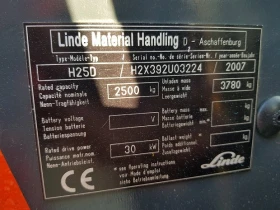 Мотокар Linde H 25 D/392 DISSEL, снимка 16
