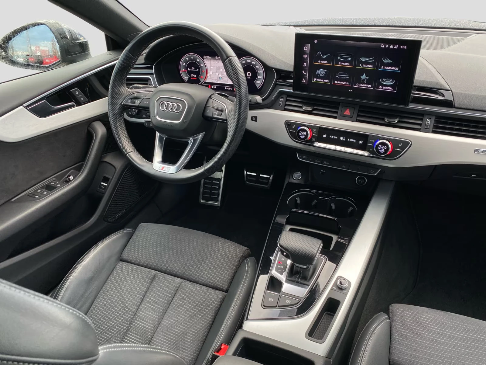 Audi A5 45TFSI/265HP/SPORTBACK/S-LINE/HUD/B&O/CAM/936g, снимка 9 - Автомобили и джипове - 53878061