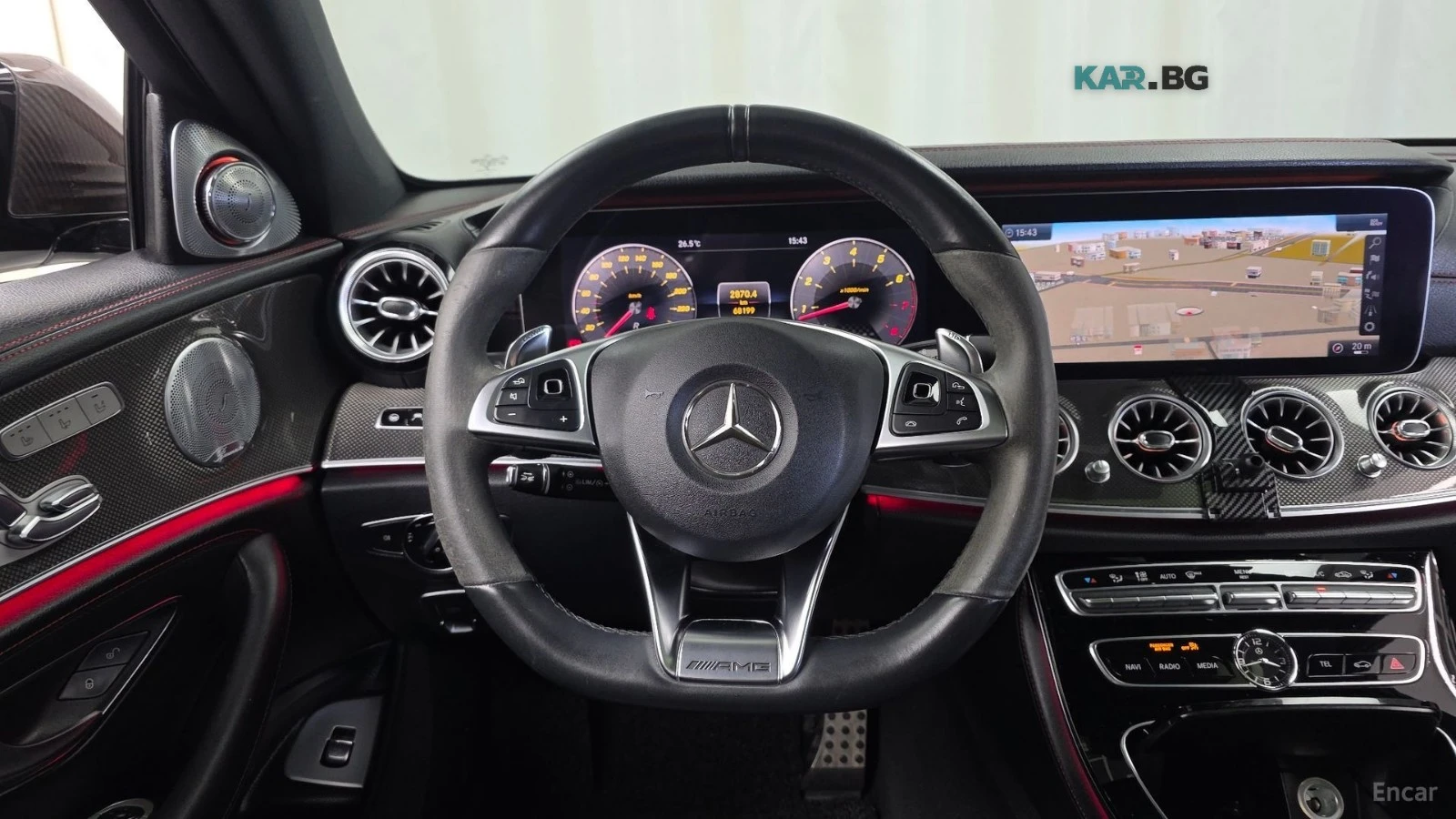Mercedes-Benz E 43 AMG 4MATIC* DISTRONIC* BURMESTER* 360* МАСАЖИ* ОБДУХ, снимка 6 - Автомобили и джипове - 55707609