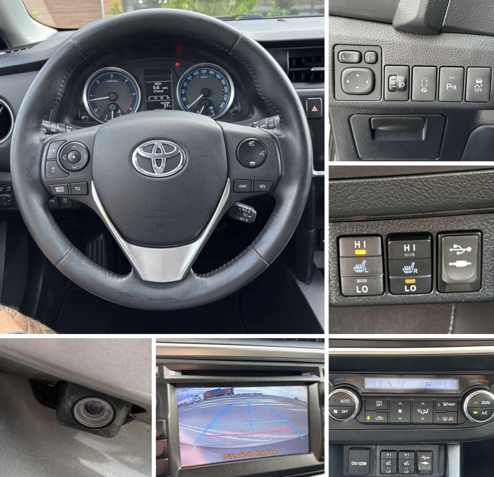 Toyota Auris 2.0 D4D KeyLess Go Navi Камера Кожа , снимка 12 - Автомобили и джипове - 55208025