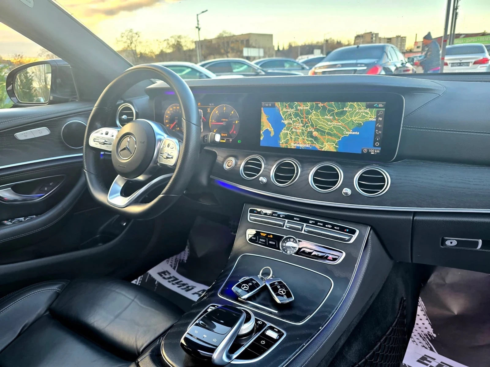 Mercedes-Benz E 220 D FULL AMG LINE  TOP  100% | Mobile.bg   15