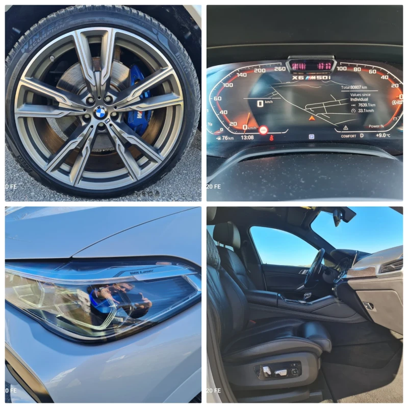 BMW X6 M50i Германия! Уникат! 80000км!, снимка 16 - Автомобили и джипове - 53002279