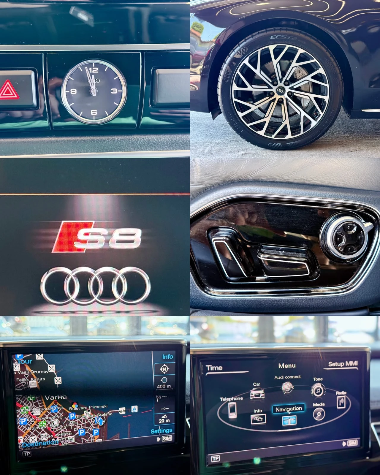 Audi A8 S - Line* Quattro* 360* Подгрев* ЛИЗИНГ , снимка 17 - Автомобили и джипове - 55487025