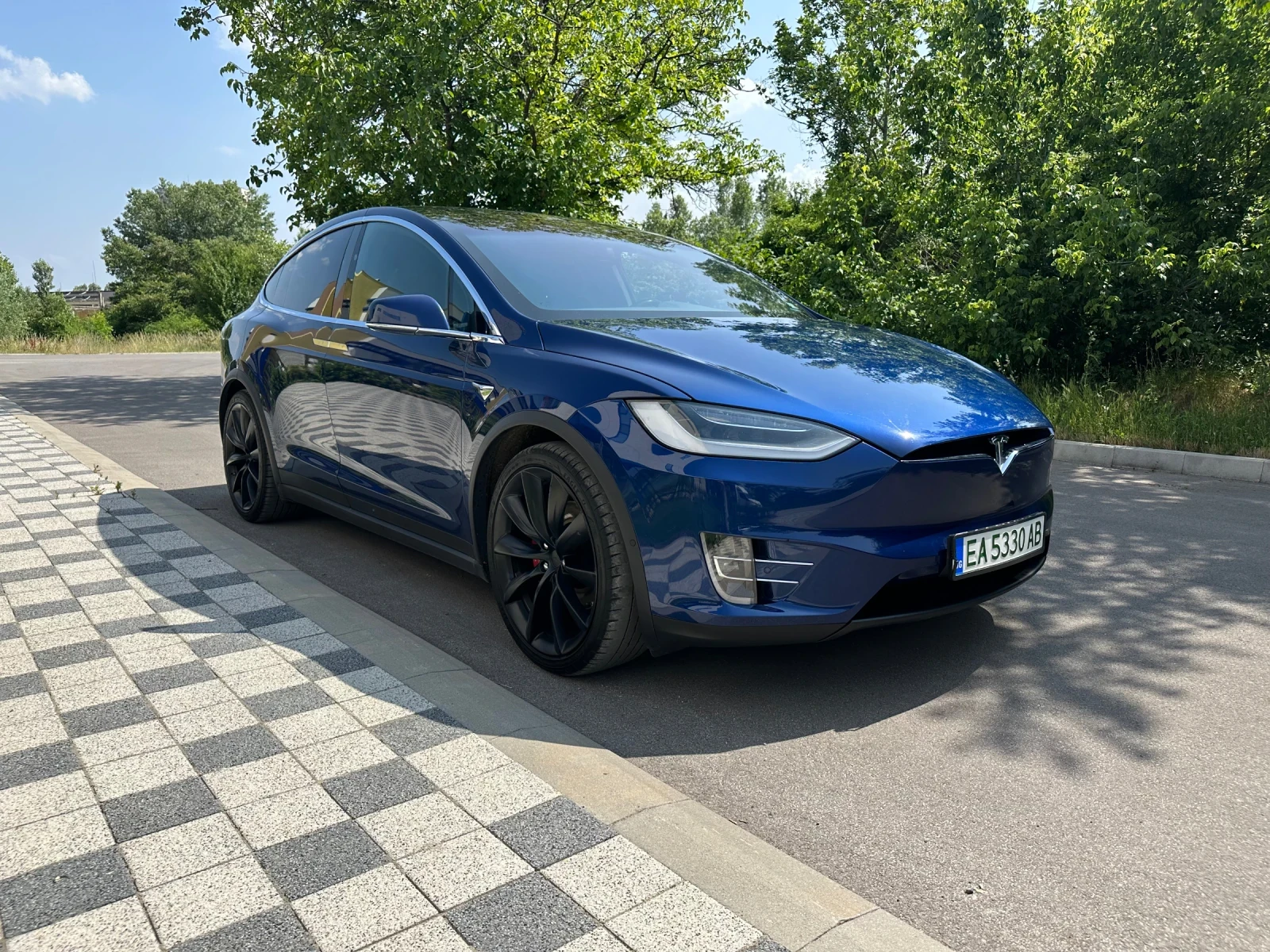 Tesla Model X LONG RANGE, Raven, FSD Европейска с гаранция, снимка 5 - Автомобили и джипове - 53804109