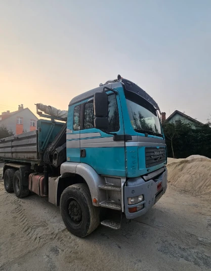 Man Tga 33.480, , , Самосвал с кран, , , 6X4, , , , ВНОС, снимка 2 - Камиони - 54240257