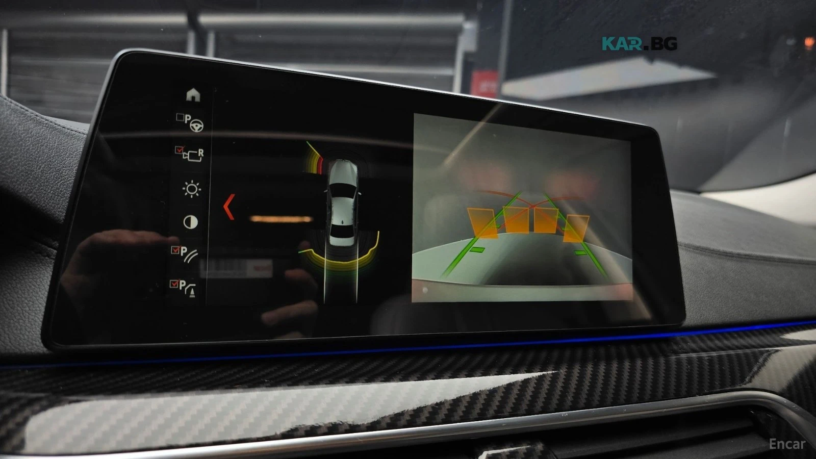 BMW 520 Luxury* M-SPORT* ПОДГРЕВ* ШИБИДАХ* КАМЕРА* HUD* , снимка 13 - Автомобили и джипове - 55854351