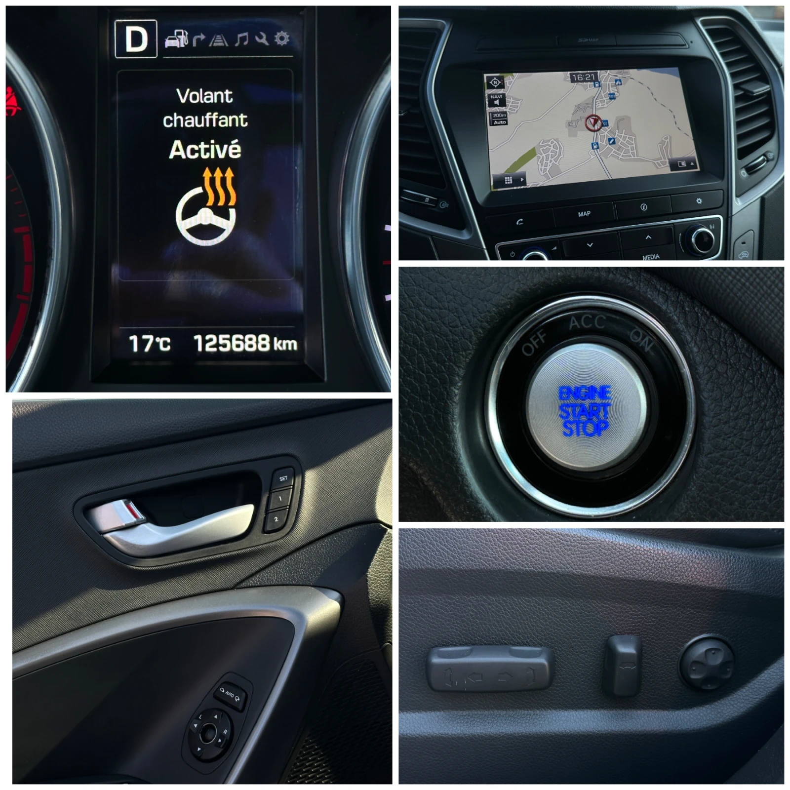 Hyundai Santa fe Premium* 4WD* 360-Камера* Панорама* Xenon* , снимка 11 - Автомобили и джипове - 53732343