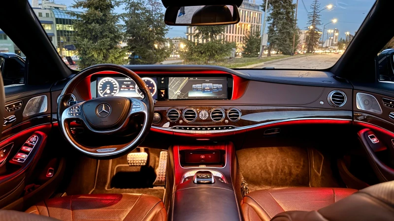 Mercedes-Benz S 350 4 MATIC, LONG, 3xTV, 9G, AMG, Бартер за ДЖИП, снимка 13 - Автомобили и джипове - 52541835