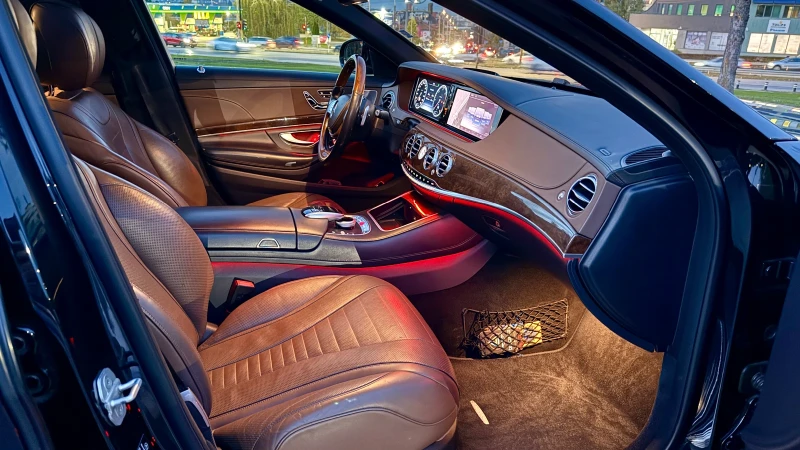 Mercedes-Benz S 350 4 MATIC, LONG, 3xTV, 9G, AMG, Бартер за ДЖИП, снимка 11 - Автомобили и джипове - 52541835