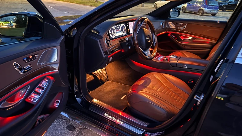 Mercedes-Benz S 350 4 MATIC, LONG, 3xTV, 9G, AMG, Бартер за ДЖИП, снимка 17 - Автомобили и джипове - 52541835