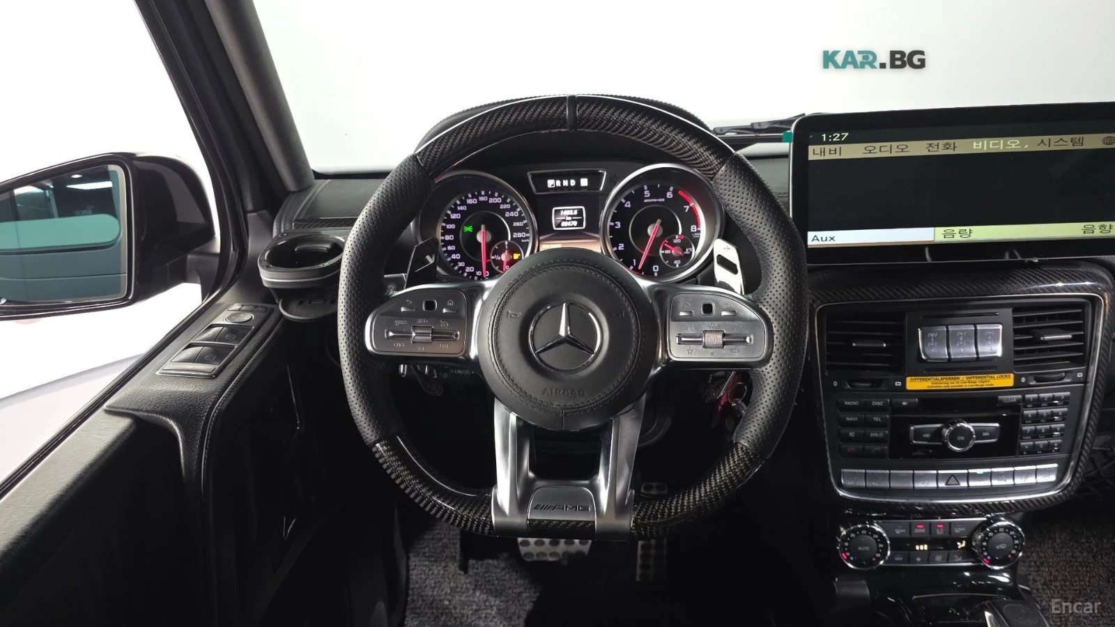 Mercedes-Benz G 63 AMG * 4MATIC* КОЖА* ПОДГРЕВ* ОБДУХВАНЕ* ШИБИДАХ* TV* F, снимка 13 - Автомобили и джипове - 54821909