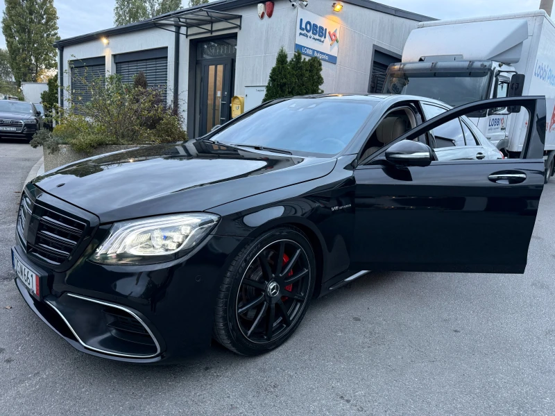 Mercedes-Benz S 63 AMG L4х4 ПОРЪЧКОВ САЛОН CARBON ОБДУХВАНЕ ПАНОРАМА TV, снимка 4 - Автомобили и джипове - 51913231