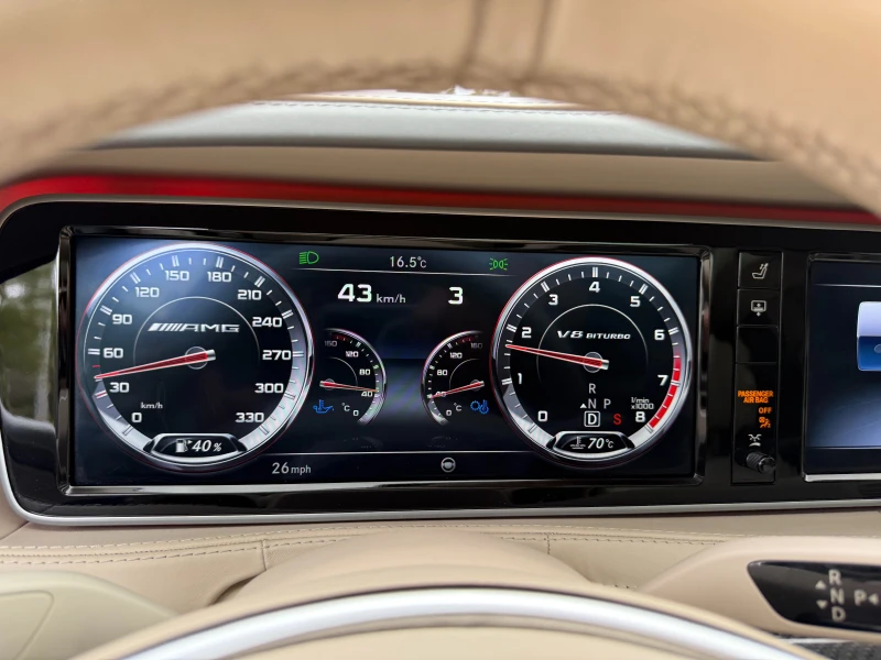 Mercedes-Benz S 63 AMG L4х4 ПОРЪЧКОВ САЛОН CARBON ОБДУХВАНЕ ПАНОРАМА TV, снимка 10 - Автомобили и джипове - 51913231