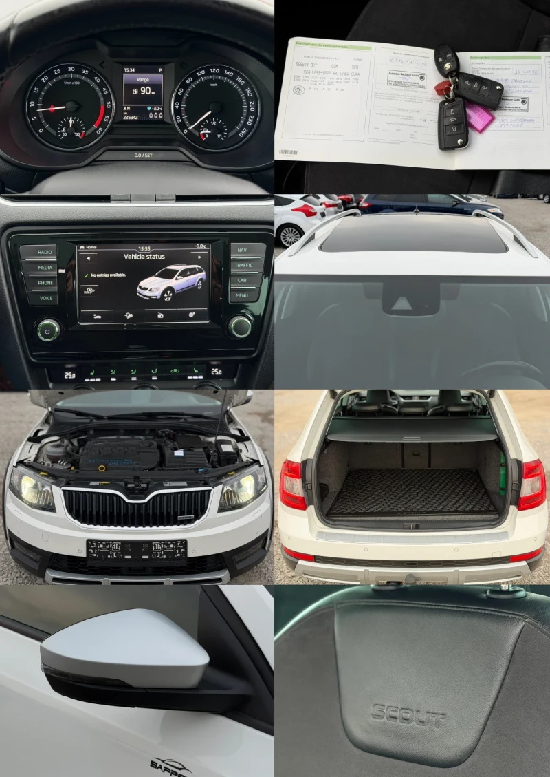 Skoda Octavia SCOUT 2.0TDi 184кс * Дистроник* * Панорама* * DSG*, снимка 17 - Автомобили и джипове - 53182082