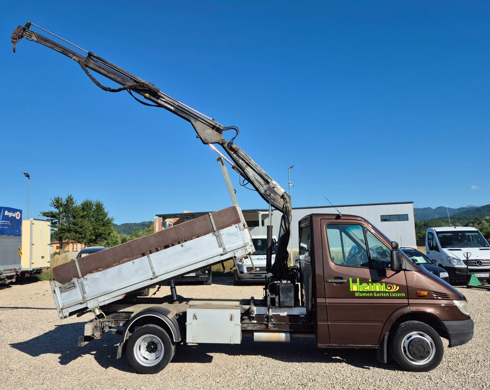 Mercedes-Benz Sprinter 411 САМОСВАЛ* КРАН* 2100кг.* 3.5тона* ШВЕЙЦАРИЯ*  - изображение 4