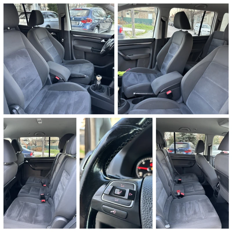 VW Touran 2.0 TDI 140 кс FACELIFT  НОВ ВНОС  ТОП  ЛИЗИНГ, снимка 13 - Автомобили и джипове - 52037538