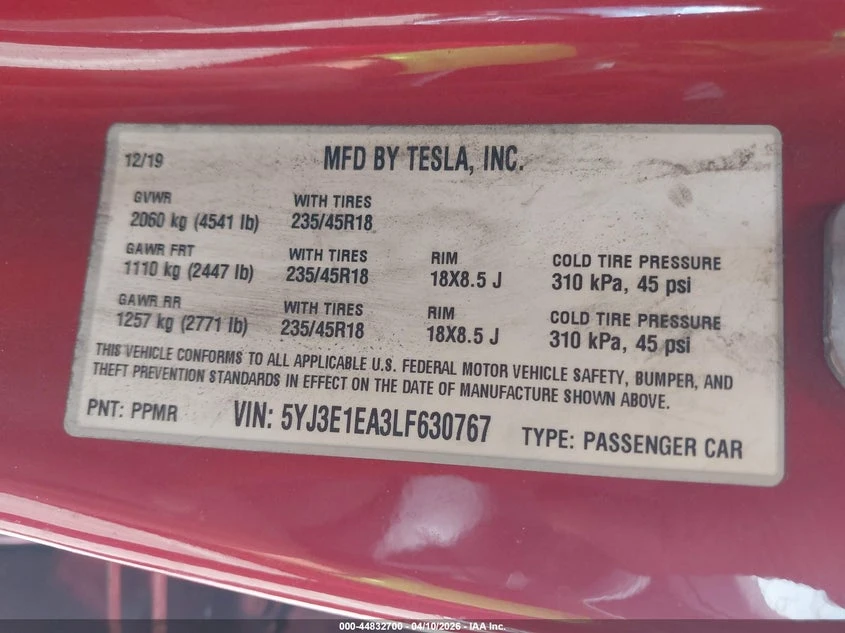 Tesla Model 3 Standard Range Plus Rear-Wheel Drive/Standard Rang, снимка 9 - Автомобили и джипове - 54255853