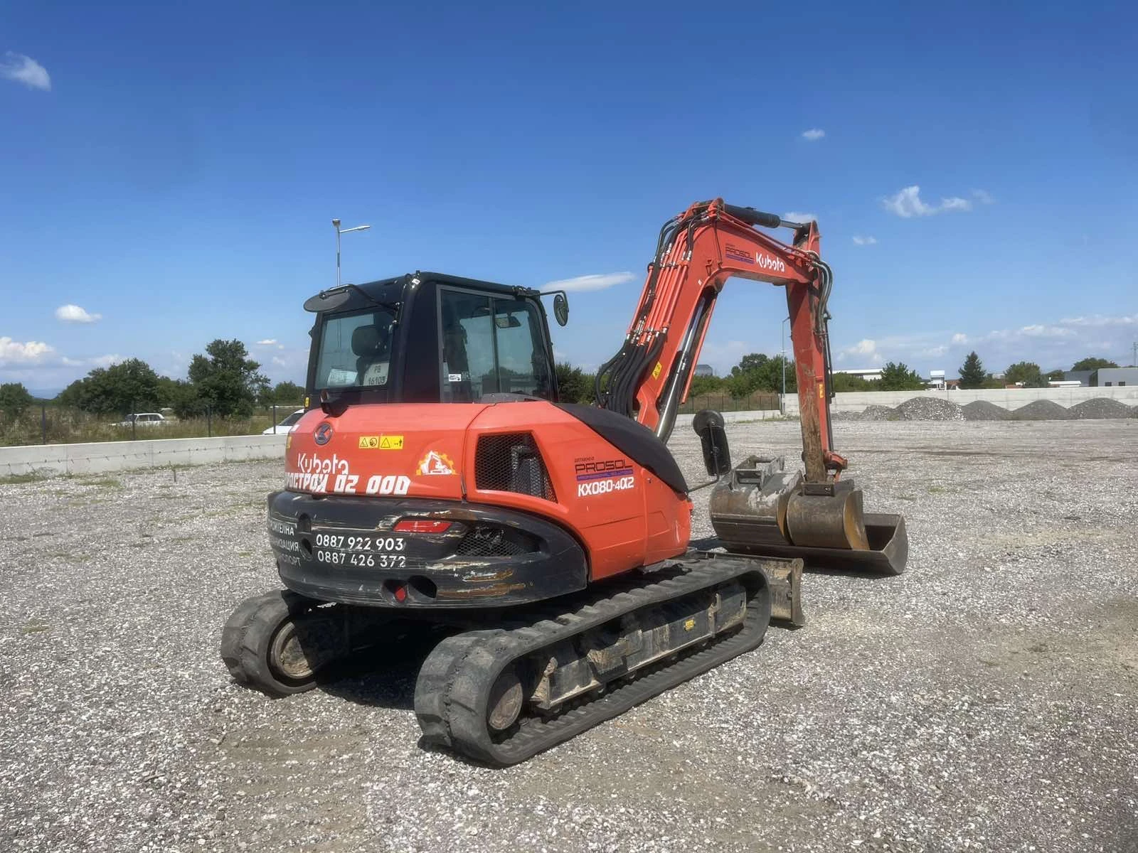 Багер Kubota kx-080/4, снимка 2 - Индустриална техника - 55546474