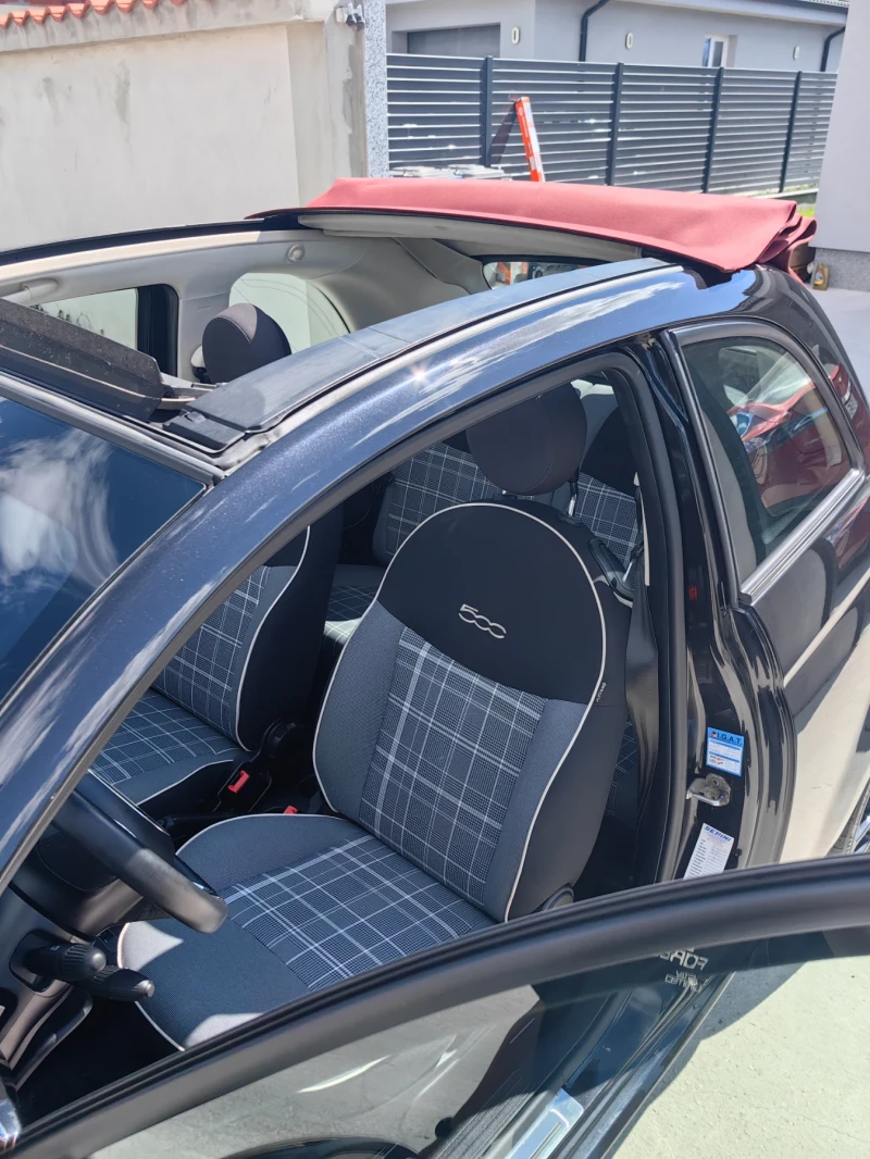 Fiat 500 500C 1.2 69к.с. автомат климатроник, снимка 14 - Автомобили и джипове - 51786740