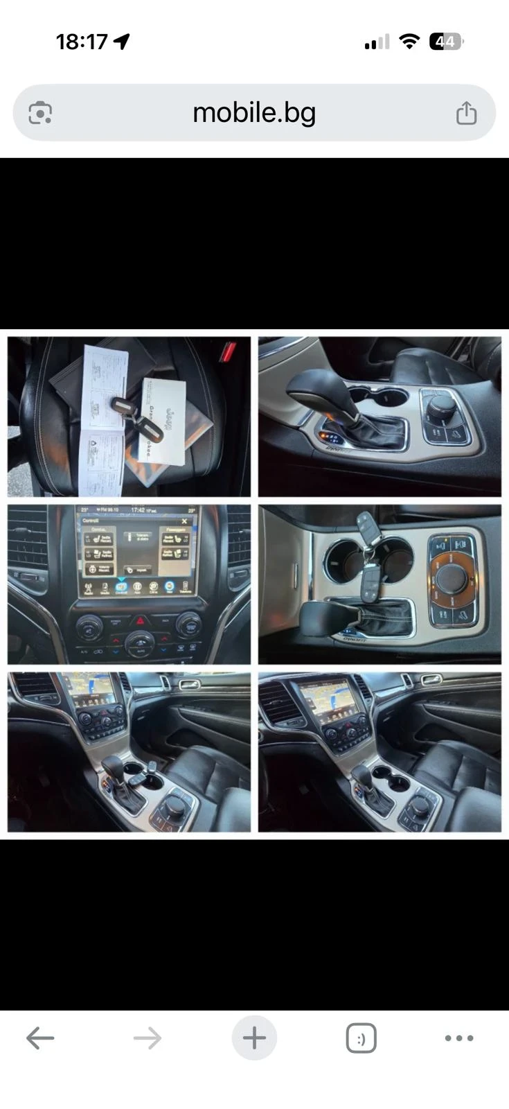 Jeep Grand cherokee Overland Топ състояние лизинг, снимка 11 - Автомобили и джипове - 56254837