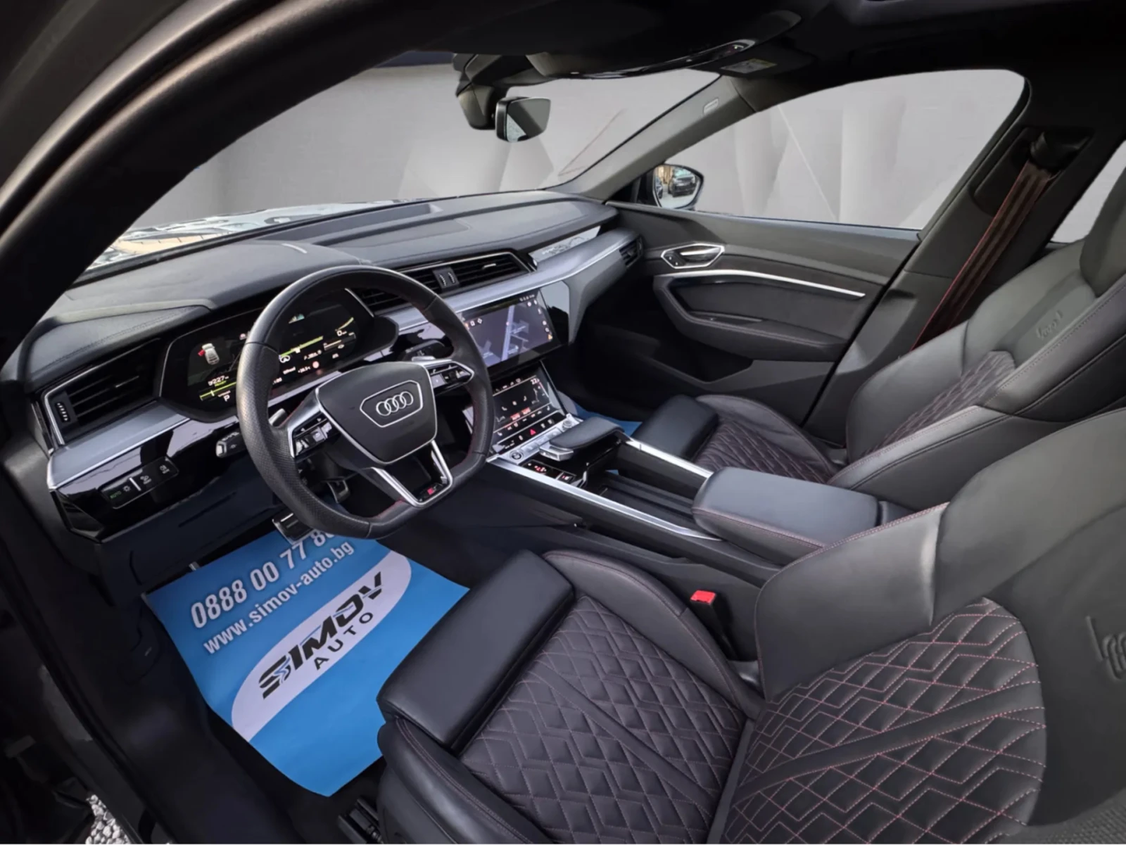 Audi E-Tron Q8 SPORTBACK S-LINE PLUS 114KWH 408КС. ПАНОРАМА, снимка 7 - Автомобили и джипове - 54705022