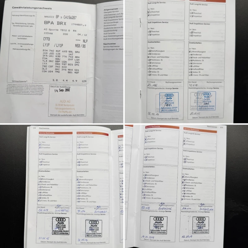 Audi A3 2.0TDI* АВТОМАТИК* СЪС СЕРВИЗНА КНИЖКА, снимка 14 - Автомобили и джипове - 53454162