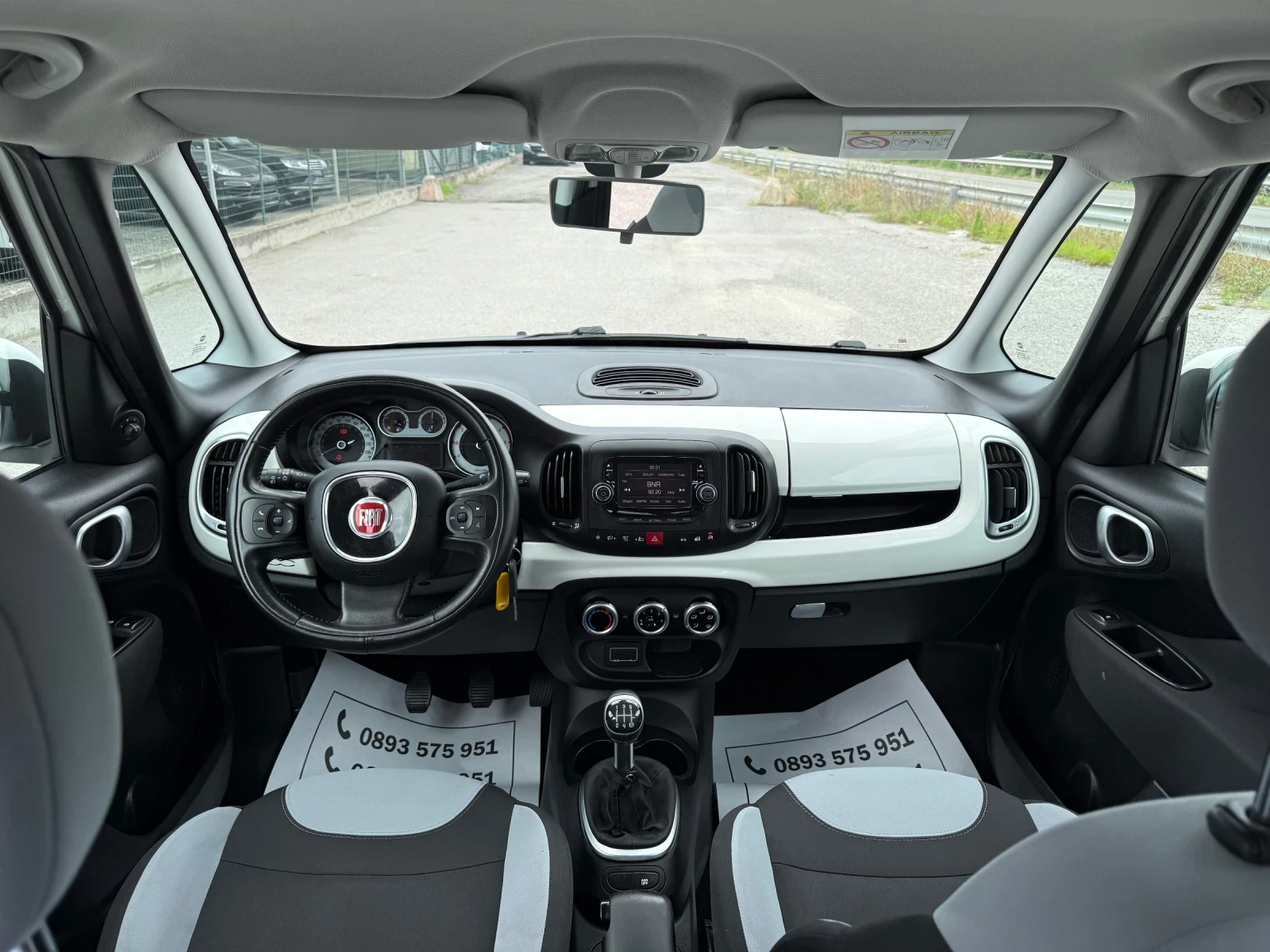 Fiat 500L 1.3-MULTIJET-EURO-5B-БЯЛА ПЕРЛА-КАТО ЧИСТО НОВА, снимка 13 - Автомобили и джипове - 55140528