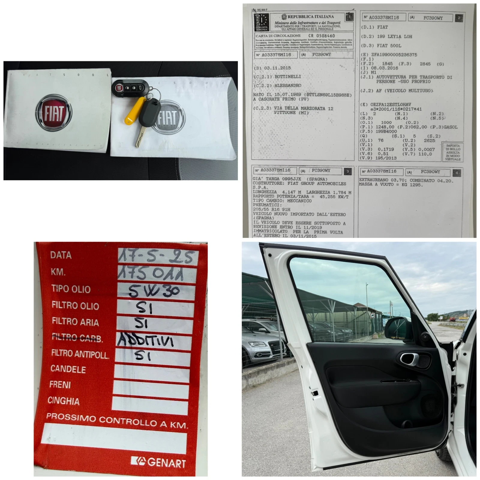 Fiat 500L 1.3-MULTIJET-EURO-5B-БЯЛА ПЕРЛА-КАТО ЧИСТО НОВА, снимка 16 - Автомобили и джипове - 55140528