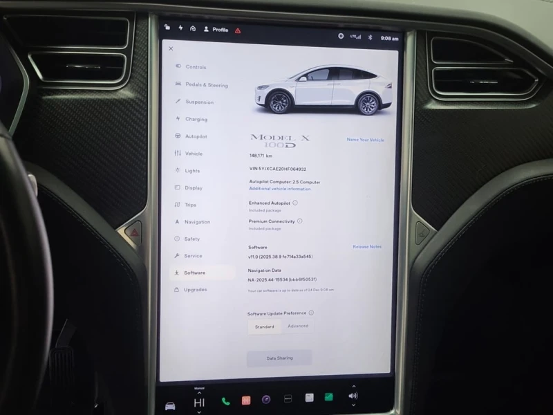 Tesla Model X * 100D * CARFAX * БЕЗ ПЪРВОНАЧАЛНА ВНОСКА, снимка 10 - Автомобили и джипове - 52920070