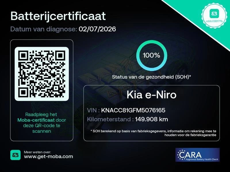 Kia Niro 65KWh DYNAMIC LINE PLUS/SOH100% СЕРТИФИКАТ/2021, снимка 2 - Автомобили и джипове - 55968103