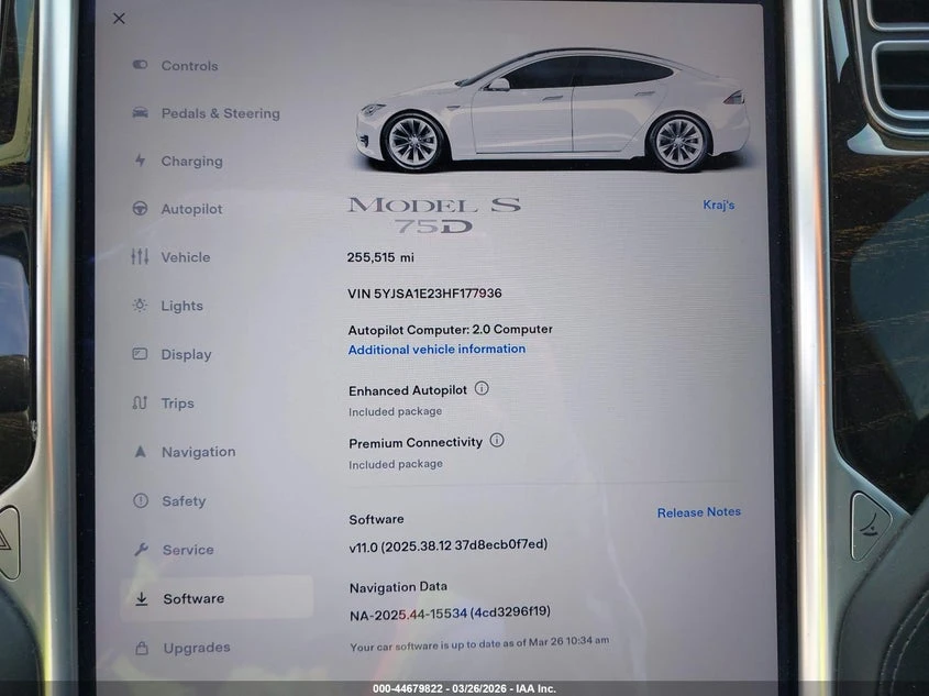Tesla Model S 100D/60D/75D/90D/P100D, снимка 7 - Автомобили и джипове - 54360742